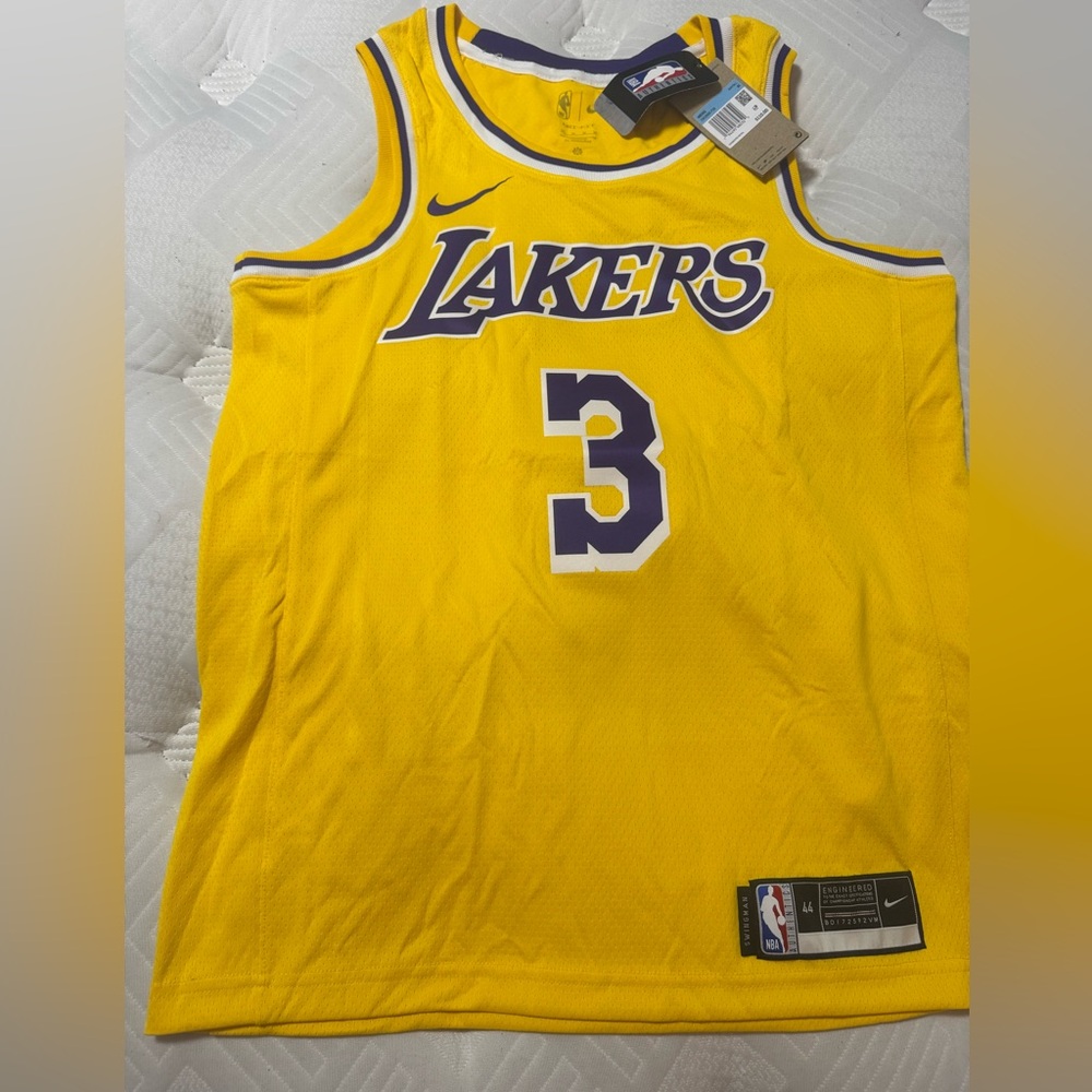 NBA Lakers Gold Jersey with Purple Accents